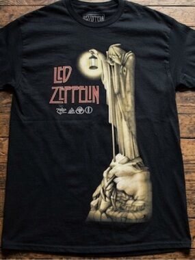 Led Zeppelin Tour Shirt Men’s Size Medium Black